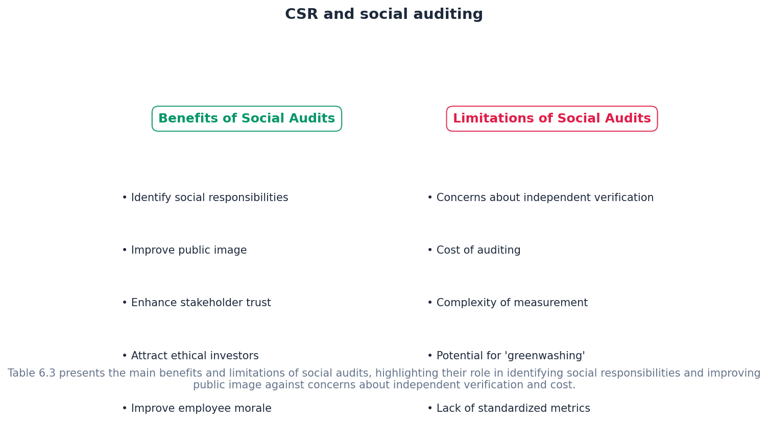 Corporate Social Responsibility and Social Auditing
