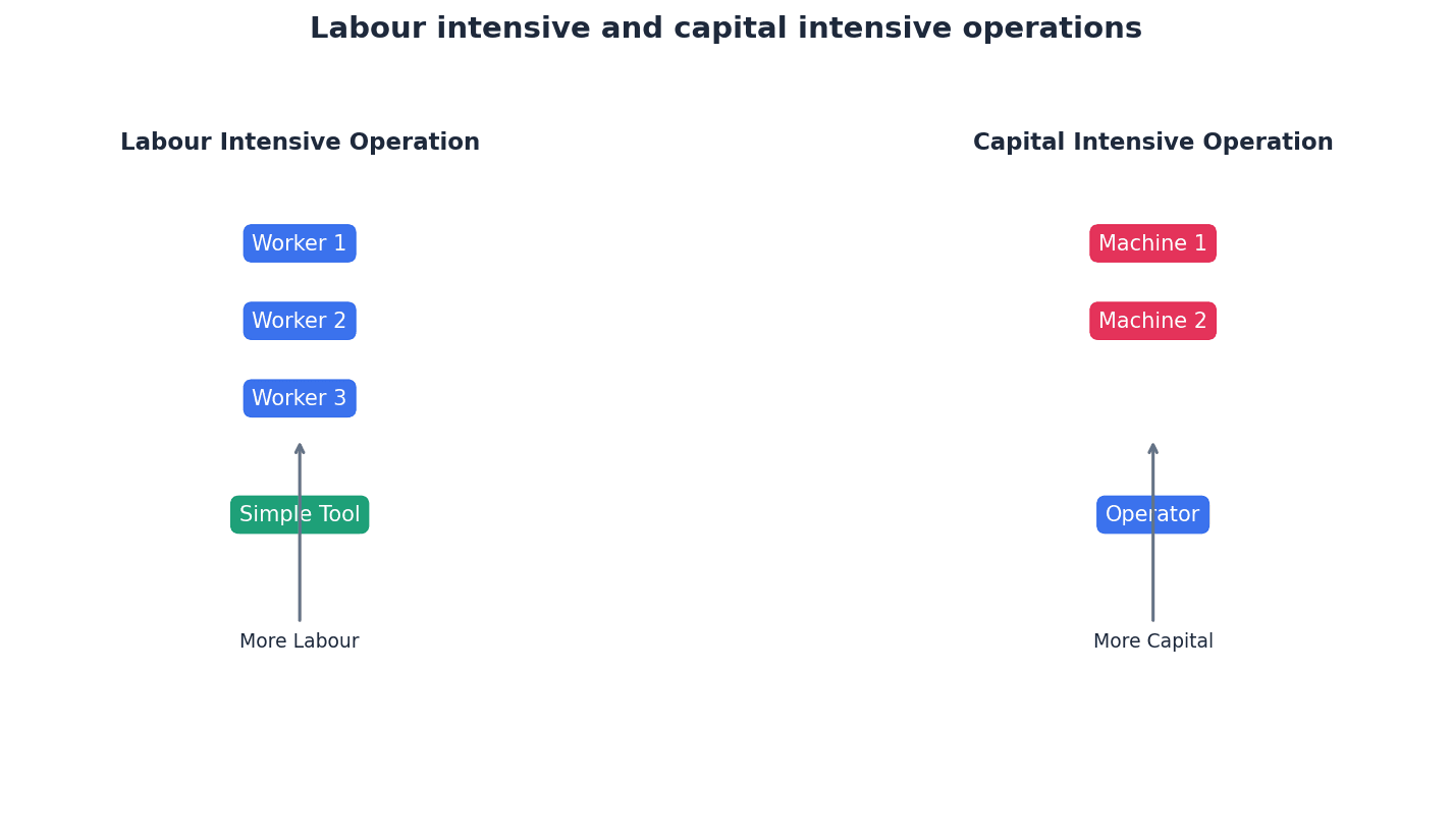 Labour Intensive vs. Capital Intensive Operations