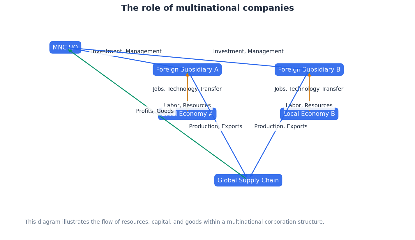 The role of multinational companies