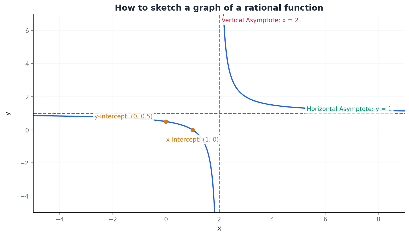 A systematic approach to sketching rational functions.